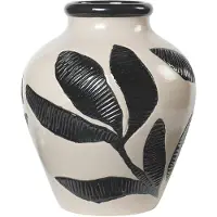 Broste Copenhagen Herbert Vase black/rainy day grey 30cm