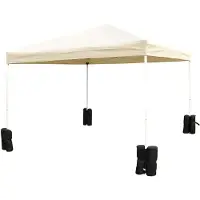 Outsunny Pavillon Standfuß für Faltpavillon Partyzelt Festzelt 4 Stück 4er-Set schwarz NEU