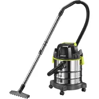 Ryobi R18WDV-0 18 V ONE+, Nass-/Trockensauger (schwarz/edelstahl, Akkusauger, ohne Akku und Ladegerät)