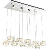 Globo Lighting Hängeleuchte Metall verchromt, LED