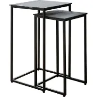 Concept Tara Beistelltisch 2er Set schwarz Metall