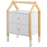 Juskys Kinder Nachttisch Enny Mit 2 Schubladen