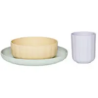OYOY Geschirr-Set - Biokunststoff - 3 Teile - Pullo - Pale Mint/ - - One Size - Geschirr-Sets