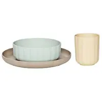 OYOY Geschirr-Set - Biokunststoff - 3 Teile - Pullo - Pale Mint/ - - One Size - Geschirr-Sets