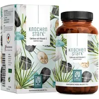 NATURTREU 800 mg Calcium Vitamin C Knochen Calciumcarbonat 120 vegane Kapseln Knochenstark 104,1 g