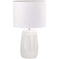 FISCHER&HONSEL GMBH Tischlampe Face Ø 22cm weiß