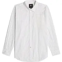 G-Star für Damen. D26133-D926-H064 Sommer-Boyfriend-Shirt (L), Weiß, Lässig, Baumwolle, Langarm