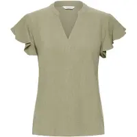 B.young Kurzarmbluse "Damen Kurzarm-Bluse BYFILINEN"