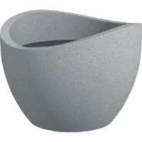 Scheurich Pflanzgefäß 'Wave Globe', stony grey, ca. Ø 50 x H 37 cm