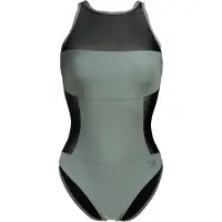 Arena Badeanzug Damen Mesh Panels Swim Pro-Back - Sage - 42