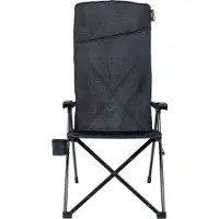 Uquip - Campingstuhl mit hoher Rückenlehne - Justy XL Seat - schwarz