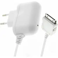 Avizar , Wandladegerät mit 30-Pin Ladekabel für Apple iPhone 3G / 3Gs / 4 / 4s, Weiß