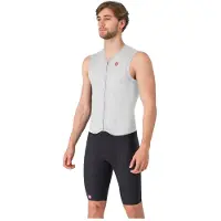 Castelli Free San Remo 3 Ärmelloser Triathlonanzug Weiß Schwarz, Größe L