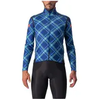 Castelli Perfetto Ros Karierte Blaue Jacke, Größe S