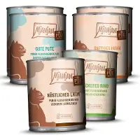 MjAMjAM Mixpaket 6 x 800g Dose Katzennassfutter Mixpaket V - Purer Fleischgenuss