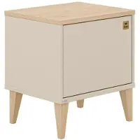 PAIDI Kinderwelten Nachtkommode Mila & Ben , beige , Maße (cm): B: 48,4 H: 53,4 T: 40.1