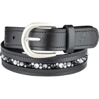 E.L.T Ledergürtel Jewel Schwarz 80 cm