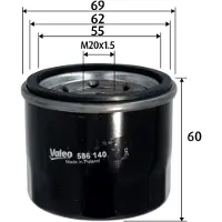 Valeo Ölfilter 586140 für Smart City-Coupe Cabrio Fortwo