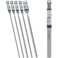 Bosch Blau Zubehör 061599766W SDS-plus Hammerbohrer-Set 5-teilig 400mm 10, 12, 14, 16 und 18 mm