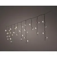 Lumineo Weihnachtsbeleuchtung LED Eiszapfen Lichter außen warm weiß 11 Meter (tweekleurig)
