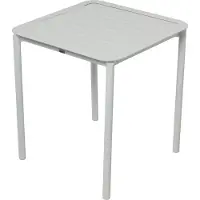 Oviala Quadratischer Terrassentisch (70x70cm) weiß - Almada