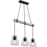 Globo Lighting Hängeleuchte Metall schwarz matt, 3x E27