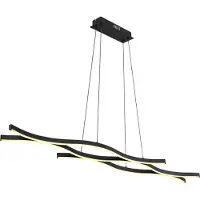 Globo Lighting Hängeleuchte Metall schwarz matt, LED