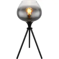 Globo Tischleuchte Metall schwarz matt, 1x E27