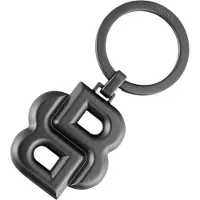 BOSS Schlüsselanhänger mit mattgrauem Double-B-Monogramm Grösse ONESI