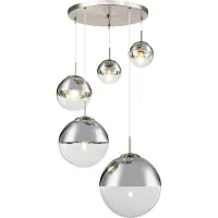 Globo Lighting Hängeleuchte Metall Nickel matt, 3x E27