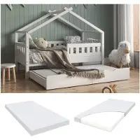 VitaliSpa Kindermatratze Weiß 80 x 150 cm H2 Härtegrad, Model 43706