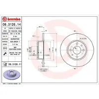 MAGNETI MARELLI Bremsscheibe [Hersteller-Nr. 360406021000] für Lancia, Fiat, Alfa Romeo