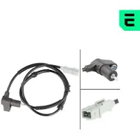 OPTIMAL ABS Sensor Raddrehzahl Hinten für CITROËN Berlingo / Berlingo First (MF, GJK, GFK) 06-S849