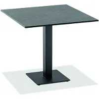 Niehoff - Quadratischer Bistrotisch - HPL HPL Granit Stahl Anthrazit 68 x 68 cm