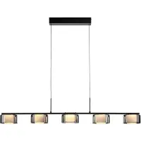 Paul Neuhaus Led Hängelampe Rika Schwarz Glas Dimmbar Deckenlampe Lampe Leuchte
