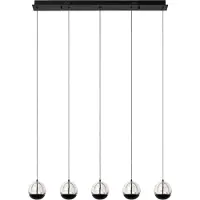 Lucide Design-Pendellampe Sentubal 5-Licht Schwarz