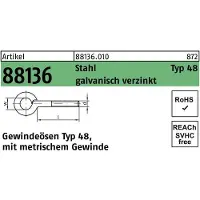 FAST-X Gewindeöse M5x50 Stahl galvanisch verzinkt