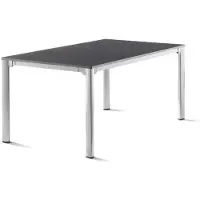 Sieger Verlängerungstisch Aluminium/Vivodur 120x80 - 285x95 cm