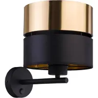 TK Lighting Wandlampe Hilton , schwarz, für Wohn- / Esszimmer, Metall, Modern, Wandleuchte, Wandlampe Innen