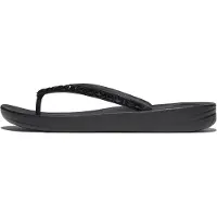 FitFlop Iqushion Multi-Crystal Ergonomic Flip-Flops SCHWARZ 36