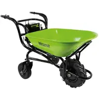 Zipper ZI-EWB150-100L, Elektrischer Gartenwagen, 3 Rad/Räder, Schwarz, Grün, 100 l, 150 kg, 48,5 kg