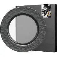 Eisch Germany Platzteller "KAYA BLACK", (1 tlg.), handveredelt im Schiefer-Look, Ø 34 cm