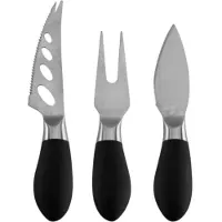 Asa selection Käsemesser Im Setkarton Black (3-teilig)