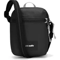 Pacsafe Umhängetasche Go Micro Crossbody Bag Jet Black schwarz