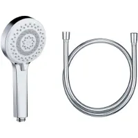 OEM Duschkopf mit Schlauch, 3 Strahlarten, 10,7 cm, 1,60 m lang, wassersparend