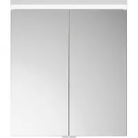 Burgbad Lin20 Spiegelschrank LED-Beleuchtung inklusive LED-Waschtischbeleuchtung,2 Türen, 600x700x1