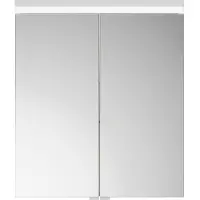 Burgbad Lin20 Spiegelschrank LED-Beleuchtung inklusive LED-Waschtischbeleuchtung,2 Türen, 600x700x1