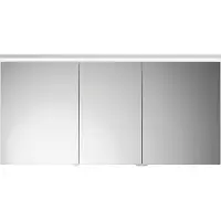 Burgbad Lin20 Spiegelschrank LED-Beleuchtung inklusive LED-Waschtischbeleuchtung, 3 Türen, 1400x700