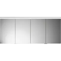 Burgbad Lin20 Spiegelschrank LED-Beleuchtung inklusive LED-Waschtischbeleuchtung, 4 Türen, 1600x700