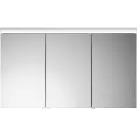 Burgbad Lin20 Spiegelschrank LED-Beleuchtung inklusive LED-Waschtischbeleuchtung, 3 Türen, 1200x700